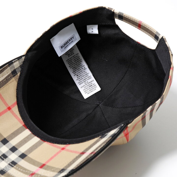 楽天市場】BURBERRY バーバリー ベースボールキャップ MH VINTAGE CHK 