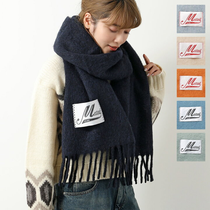 楽天市場】MARNI マルニ マフラー SCMC0059Y0 UTW918 レディース 