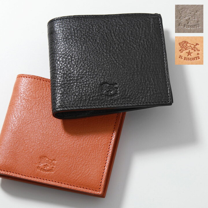 楽天市場】IL BISONTE イルビゾンテ 二つ折り財布 SBW069 PV0001  