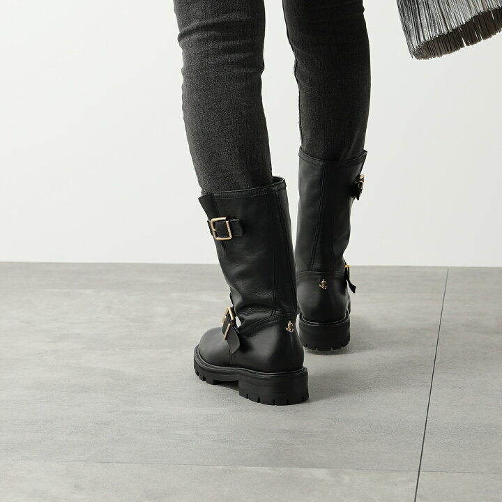 楽天市場】Jimmy Choo ジミーチュウ ミドルブーツ BIKER II SQM  