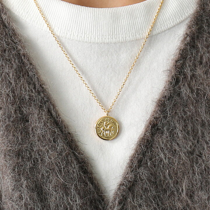 楽天市場】TOMWOOD トムウッド ネックレス Coin Pendant Gold 20.5inch  