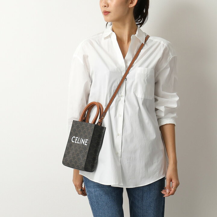 楽天市場】CELINE セリーヌ ショルダーバッグ Mini Cabas Vertical 
