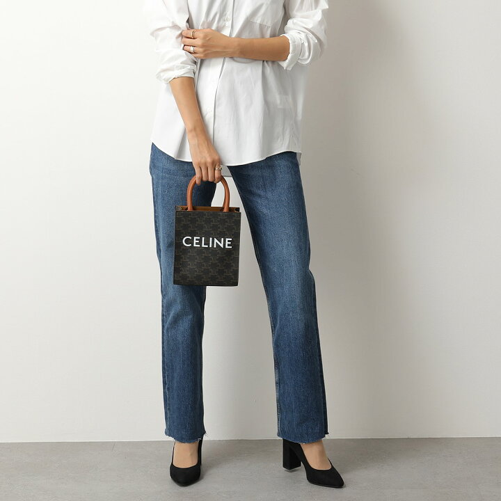楽天市場】CELINE セリーヌ ショルダーバッグ Mini Cabas Vertical  