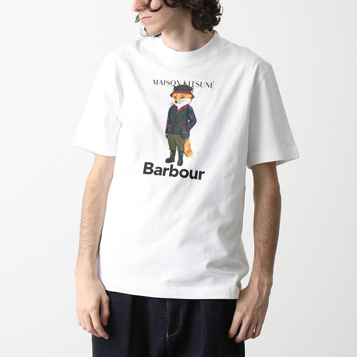 楽天市場】MAISON KITSUNE×Barbour メゾンキツネ バブアー Tシャツ 