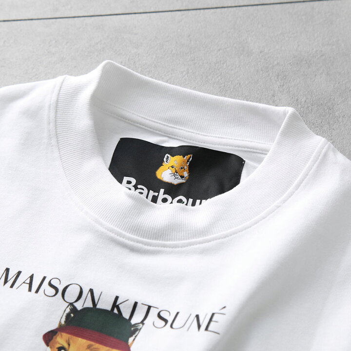 楽天市場】MAISON KITSUNE×Barbour メゾンキツネ バブアー Tシャツ 