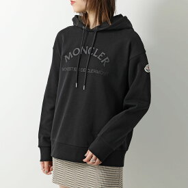 MONCLER モンクレール パーカー FELPA CON CAPPUCCIO 8G000 55 899U5 レディース プルオーバー 裏起毛 スウェット ロゴ アイコンパッチ 999