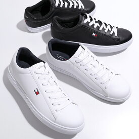 TOMMY HILFIGER トミー ヒルフィガー スニーカー BRECON メンズ ローカット フェイクレザー ロゴ 靴 カラー2色
