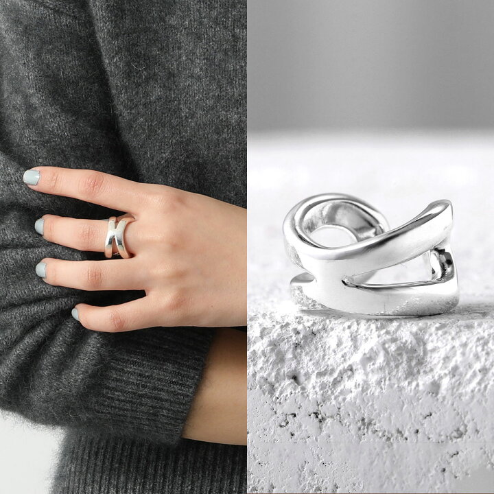 楽天市場】NINA&JULES ニナ・エ・ジュール リング CROSSED PLUMP RING 