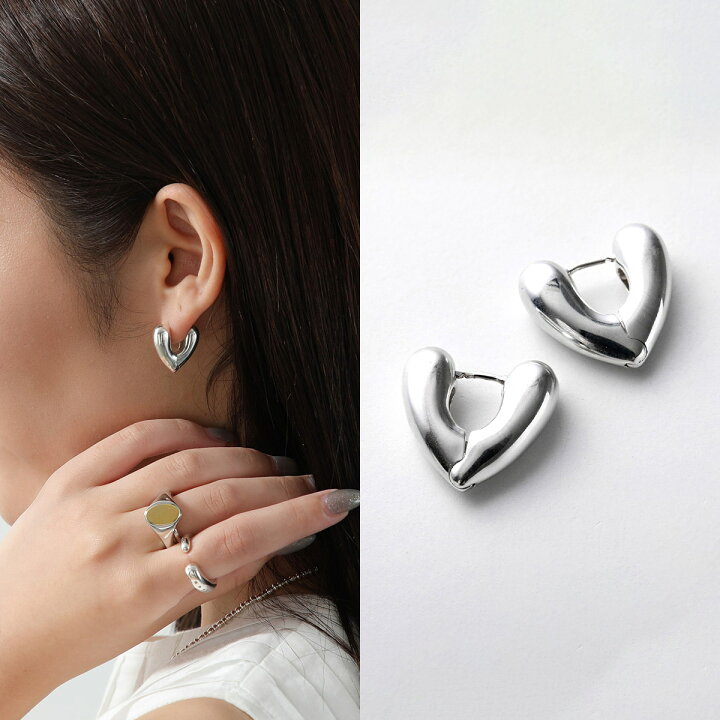 楽天市場】ANNIKA INEZ アニカイネズ ピアス Heart Hoops Sml E926-SML 
