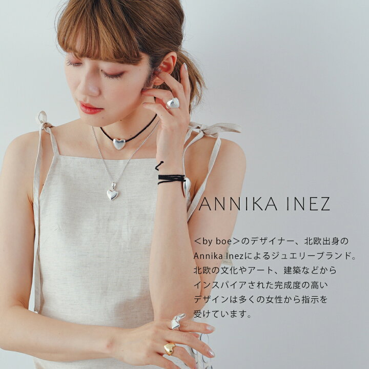 楽天市場】ANNIKA INEZ アニカイネズ ピアス Heart Hoops Sml E926-SML  
