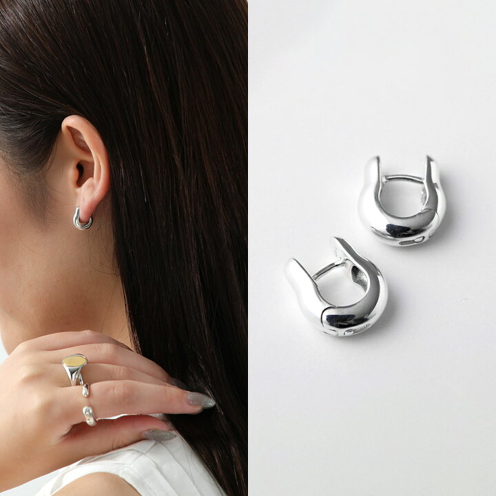 楽天市場】ANNIKA INEZ アニカイネズ フープピアス Ample Hinge Hoops 