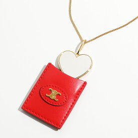 CELINE セリーヌ ネックレス 46W633NCB.35RO レディース トリオンフ ペンダント ハート ミラー アクセサリー Gold-Red