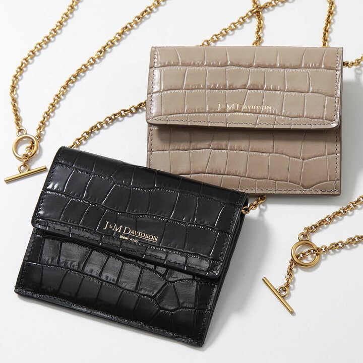 楽天市場】J&M DAVIDSON チェーンウォレット EMBOSSED CROC CHAIN 