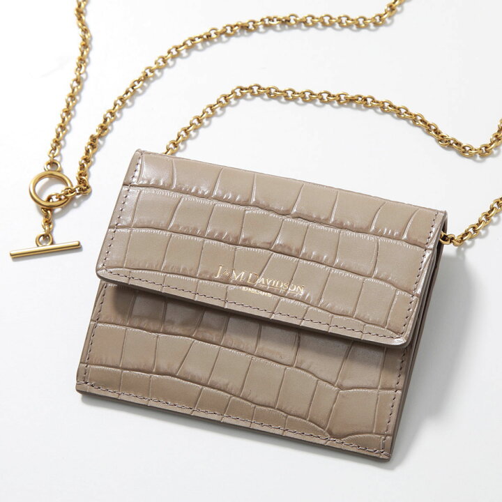 楽天市場】J&M DAVIDSON チェーンウォレット EMBOSSED CROC CHAIN  