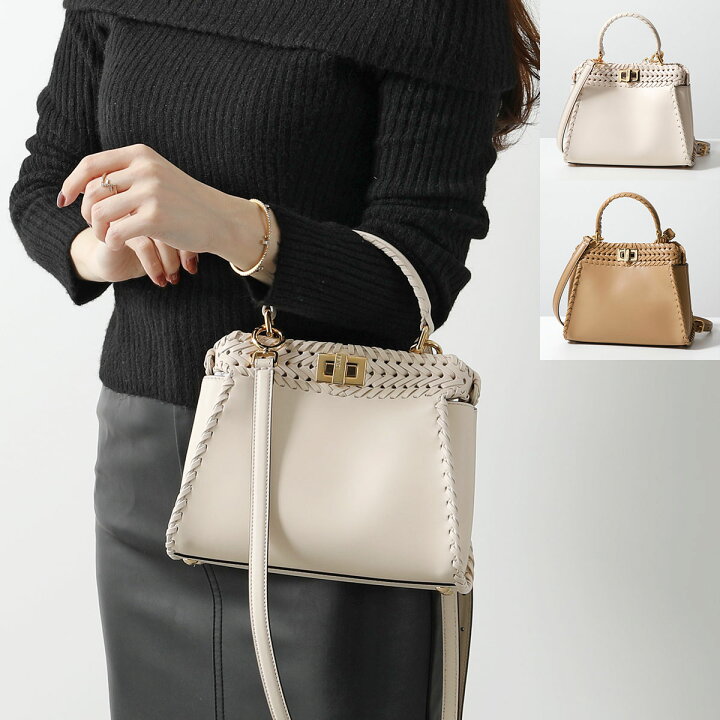 楽天市場】FENDI フェンディ ハンドバッグ PEEKABOO MINI ピーカブー 