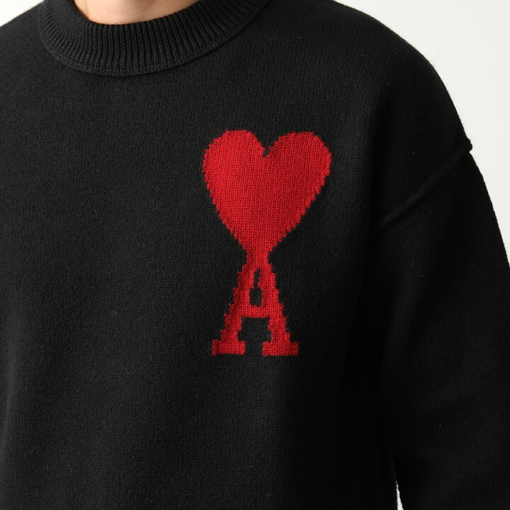 楽天市場】ami paris アミパリス ニット RED ADC SWEATER BFUKS006.018 