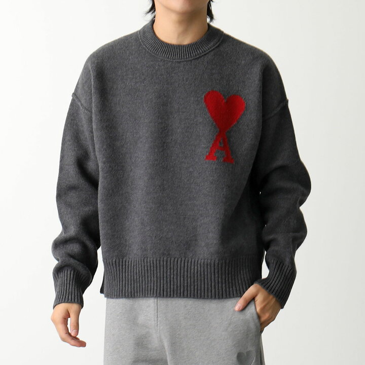 楽天市場】ami paris アミパリス ニット RED ADC SWEATER BFUKS006.018 