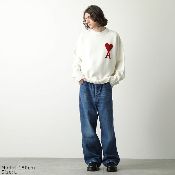 楽天市場】ami paris アミパリス ニット RED ADC SWEATER BFUKS006.018 