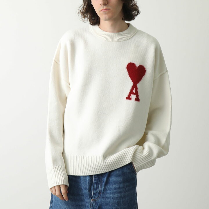 楽天市場】ami paris アミパリス ニット RED ADC SWEATER BFUKS006.018  