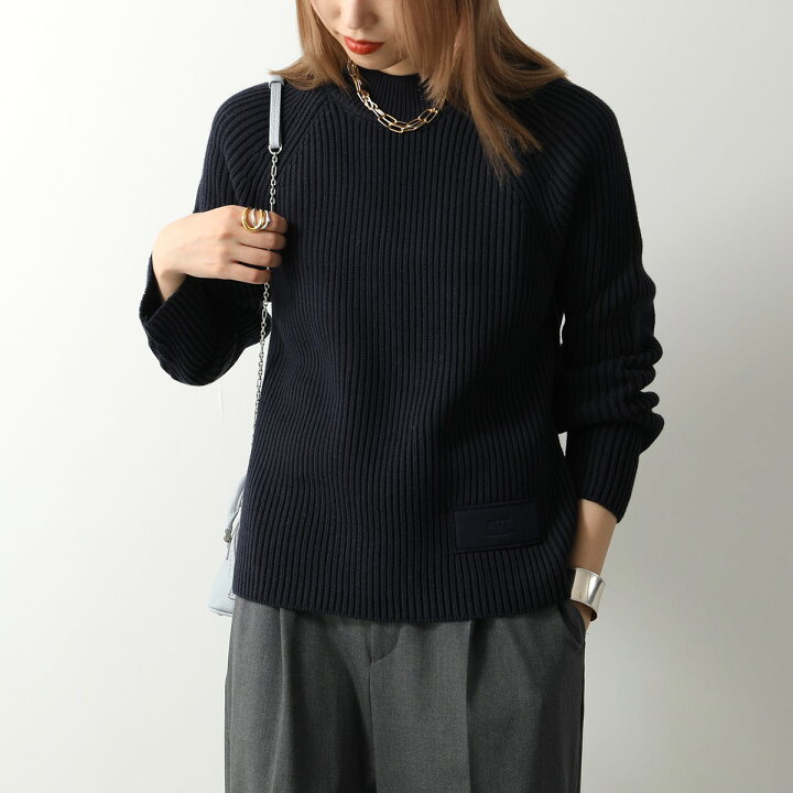 楽天市場】ami paris アミパリス ニット CREWNECK WITH LABEL HKS024 