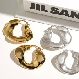 JIL SANDER ジルサンダー ピアス J12VG0061 J12003 レディース フープ アクセサリー 真鍮 カラー2色