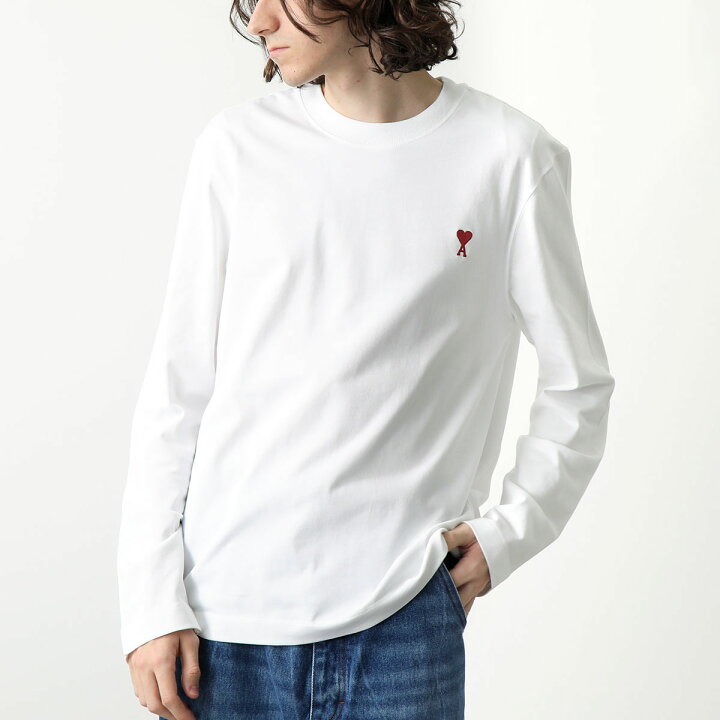 楽天市場】ami paris アミパリス Tシャツ UTS205.726 メンズ 長袖 ロン 