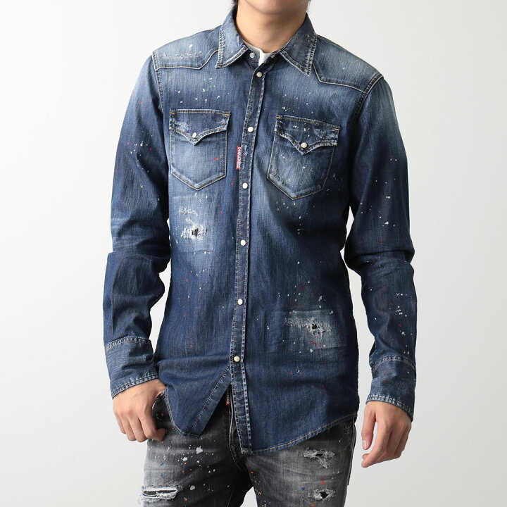 楽天市場】DSQUARED2 ディースクエアード デニムシャツ S71DM0622 