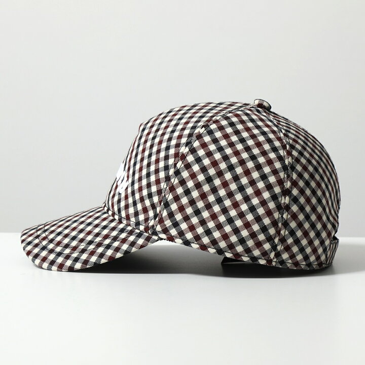 Brand new！Miu Miu Logo Embroidered Gingham Baseball Cap Miu miu miu cap - Gem main image 3