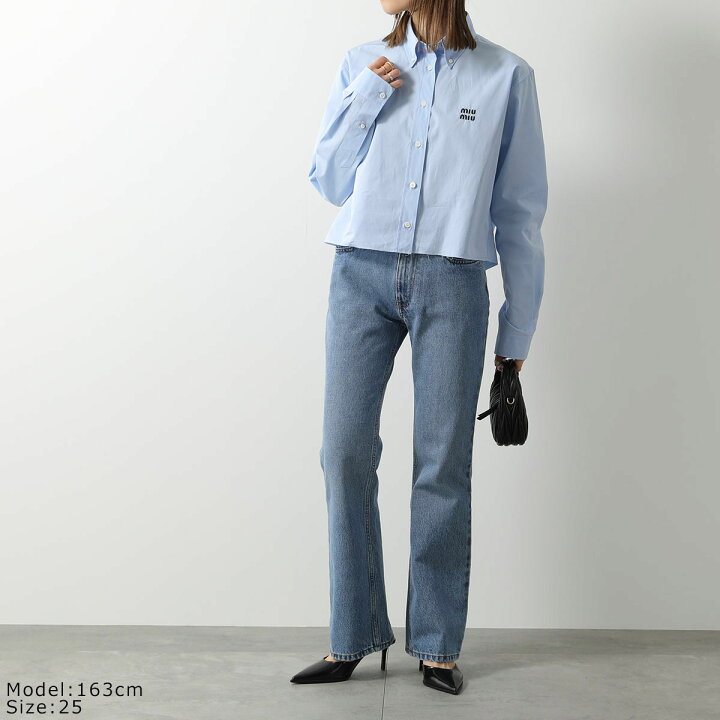 ミュウミュウ MIU MIU 22AW ウォッシュアイコン ワイドパンツ GWP440 