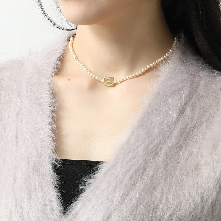 楽天市場】MIUMIU ミュウミュウ ネックレス 5IC066 2F89 レディス ロゴ 