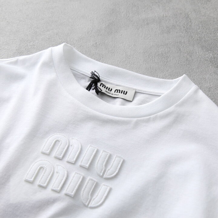 楽天市場】MIUMIU ミュウミュウ Tシャツ MJL862 1YXT レディース 長袖  