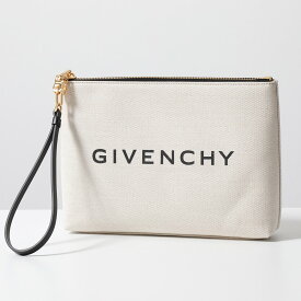 GIVENCHY ジバンシィ クラッチバッグ BB60KSB1F1 BB60KSB1DR メンズ ポーチ リストレット付き ロゴ セカンドバッグ キャンバス 鞄 DR/255-BEIGE/BLACK