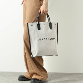 Longchamp ロンシャン ハンドバッグ ESSENTIAL M エッセンシャル 10211 HSG レディース Mサイズ キャンバス×レザー 鞄 037/Ecru