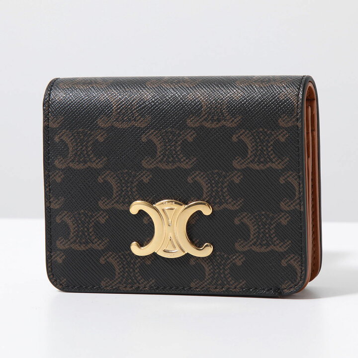 楽天市場】CELINE セリーヌ 二つ折り財布 Triomphe Compact Wallet  