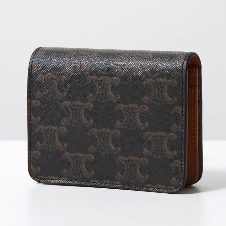楽天市場】CELINE セリーヌ 二つ折り財布 Triomphe Compact Wallet  