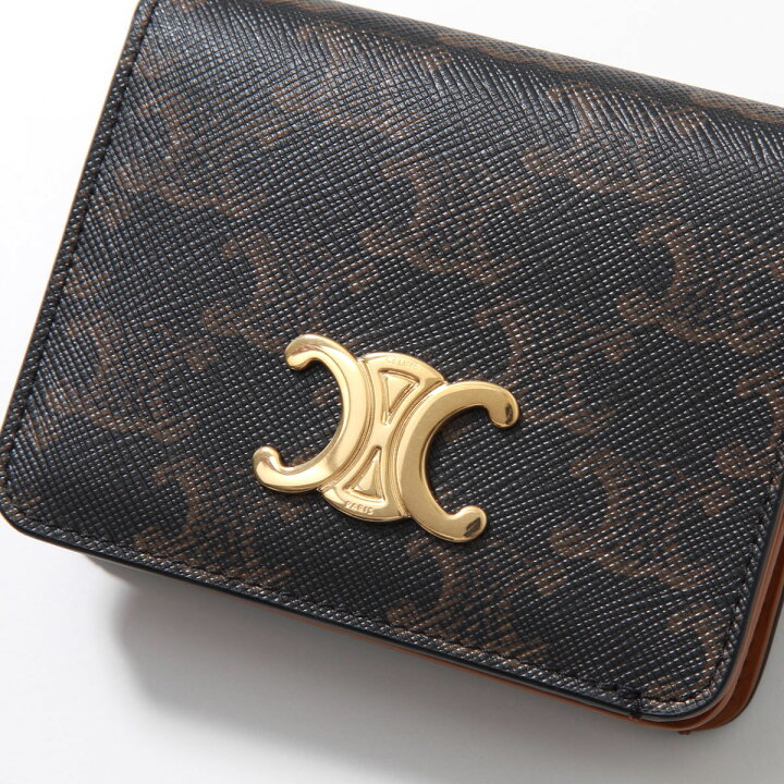 楽天市場】CELINE セリーヌ 二つ折り財布 Triomphe Compact Wallet  