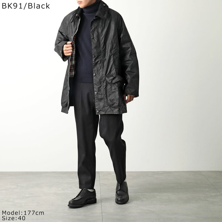 Barbour バブアー OS WAX BEAUFORT 40 グレー オイルド