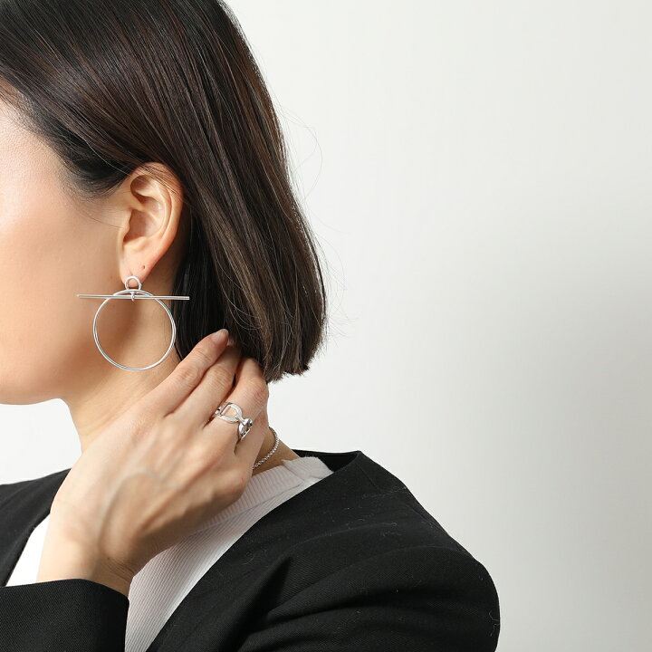 楽天市場】HERMES エルメス ピアス LOOP MM ループ Boucles d 