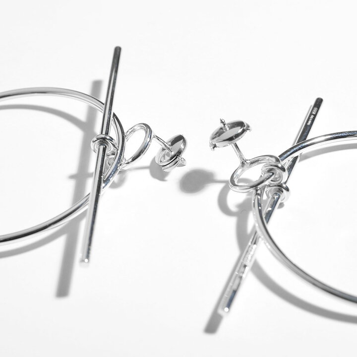 楽天市場】HERMES エルメス ピアス LOOP MM ループ Boucles d