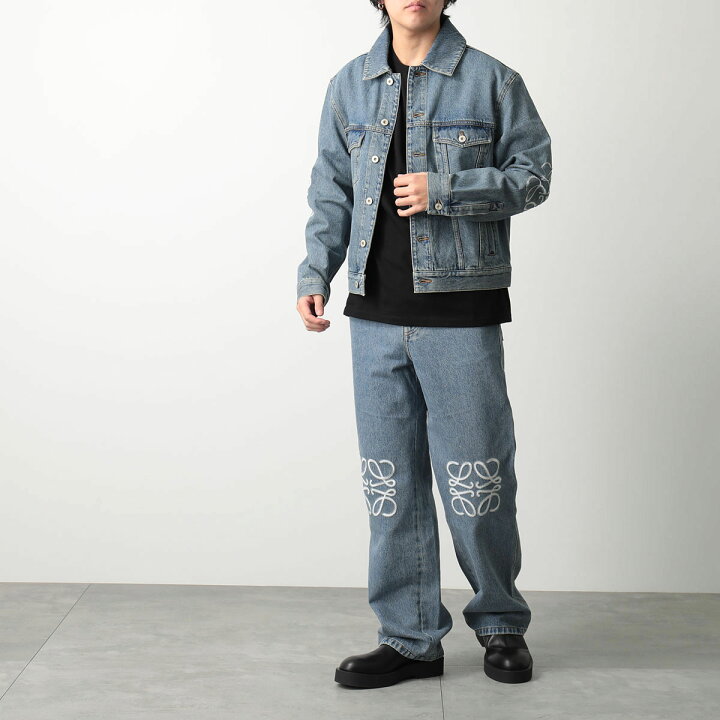 楽天市場】LOEWE ロエベ ジーンズ ANAGRAM BAGGY アナグラム バギー 
