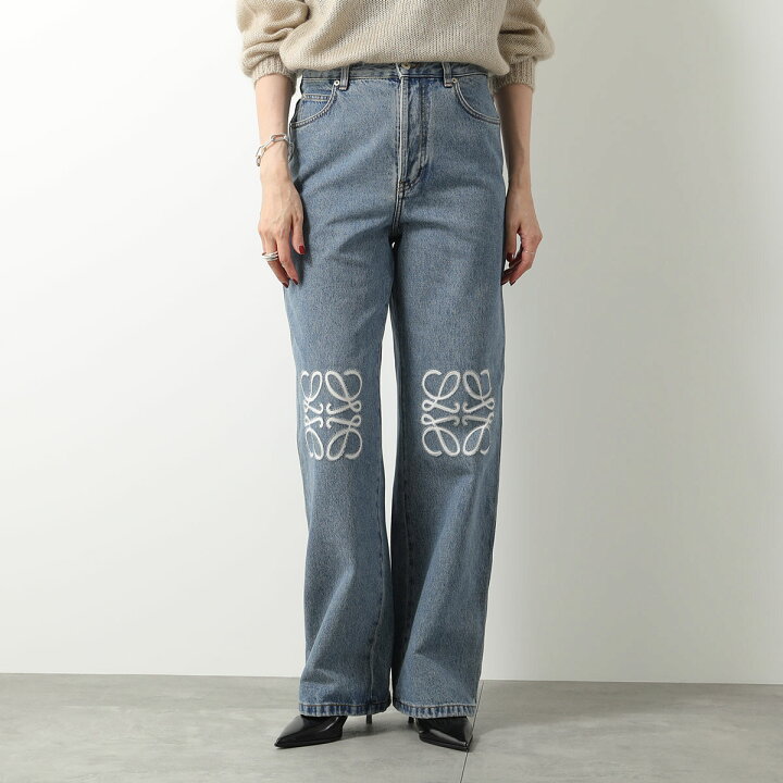 楽天市場】LOEWE ロエベ ジーンズ ANAGRAM BAGGY アナグラム バギー 