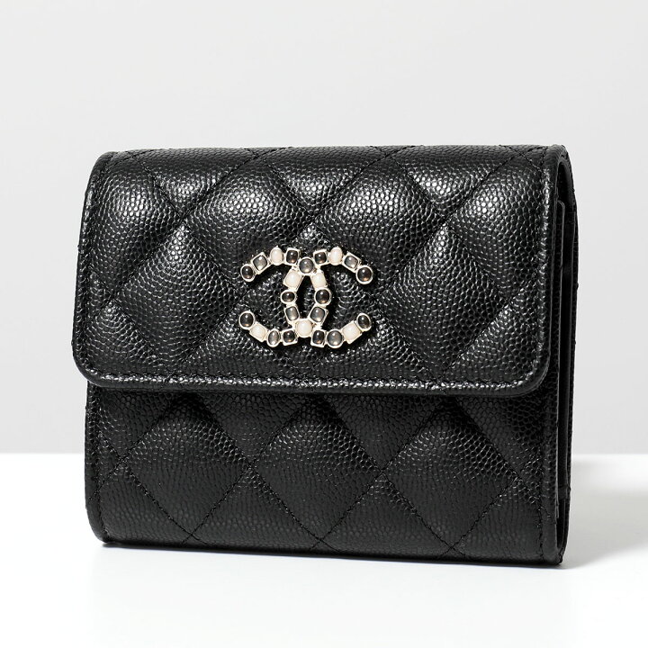 楽天市場】CHANEL シャネル 二つ折り財布 AP3604 B14343 レディース  