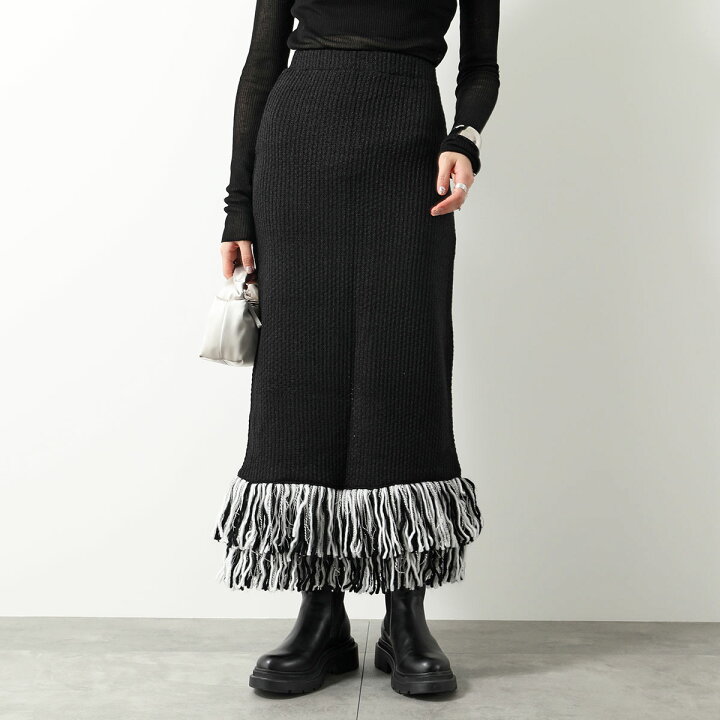 楽天市場】GHOSPELL ゴスペル ニット スカート Kendra Fringe Hem 