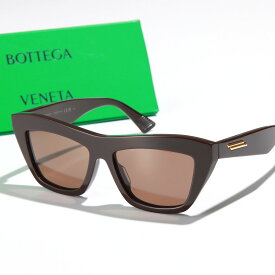 BOTTEGA VENETA ボッテガヴェネタ サングラス BV1121S レディース フォックス型 メガネ ロゴ アイウェア 004/BROWN-BROWN-BROWN