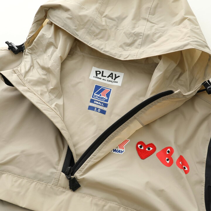楽天市場】PLAY COMME des GARCONS × K-WAY プレイ コムデギャルソン  