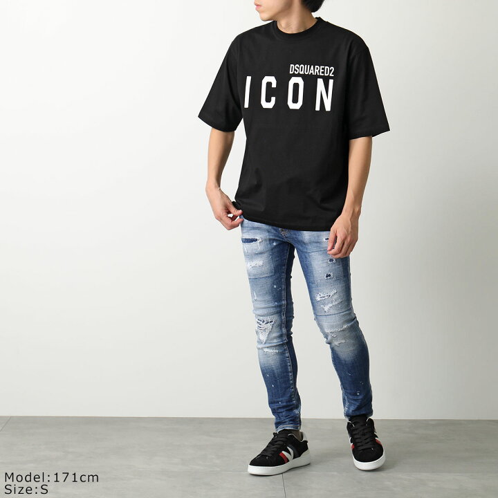 楽天市場】DSQUARED2 ディースクエアード Tシャツ BE ICON LOOSE FIT T 