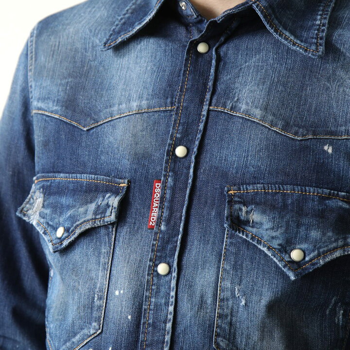 楽天市場】DSQUARED2 ディースクエアード デニムシャツ FASHION  