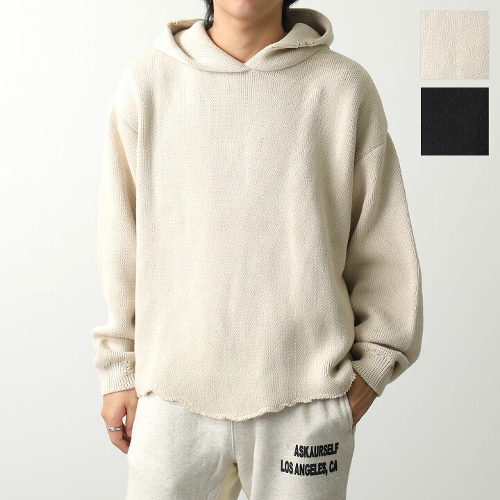 楽天市場】ASKYURSELF アスクユアセルフ パーカー DESTROYER KNIT 