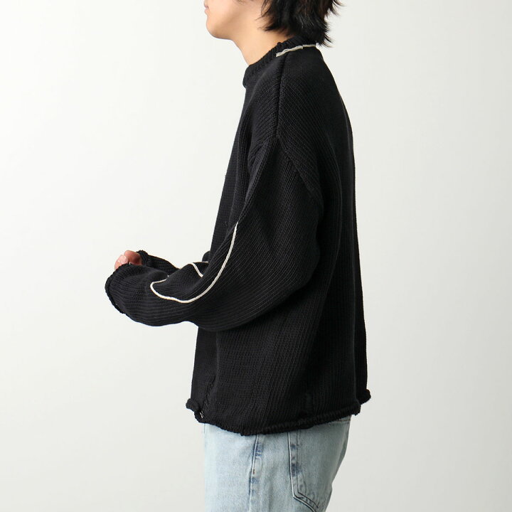 楽天市場】ASKYURSELF アスクユアセルフ ニット REPAIRED BANNED KNIT 