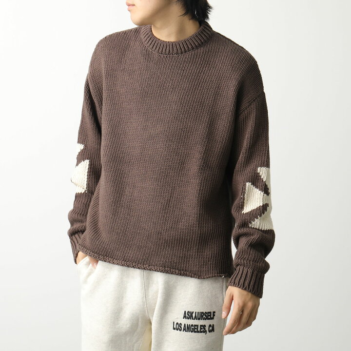 楽天市場】ASKYURSELF アスクユアセルフ ニット CHUNKY CROSS KNIT 